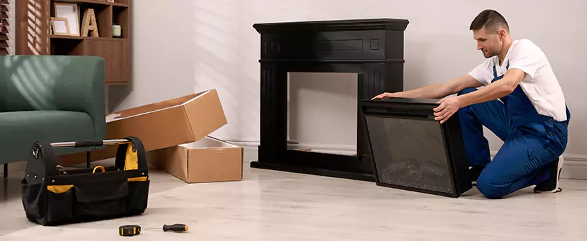 Old Rusted Metal Fireplace Repair And Replacement in Olathe, KS
